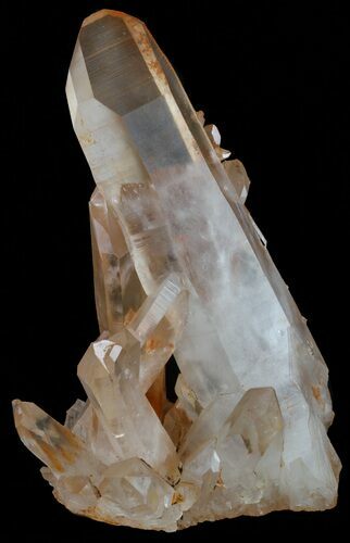 Tangerine Quartz Crystal Cluster - Huge Crystal! #58878